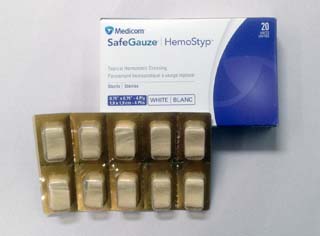 SafeGauze HemoStyp 12x80mm (20枚入)